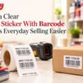 Clear MRP Barcode Stickers For Easier Selling