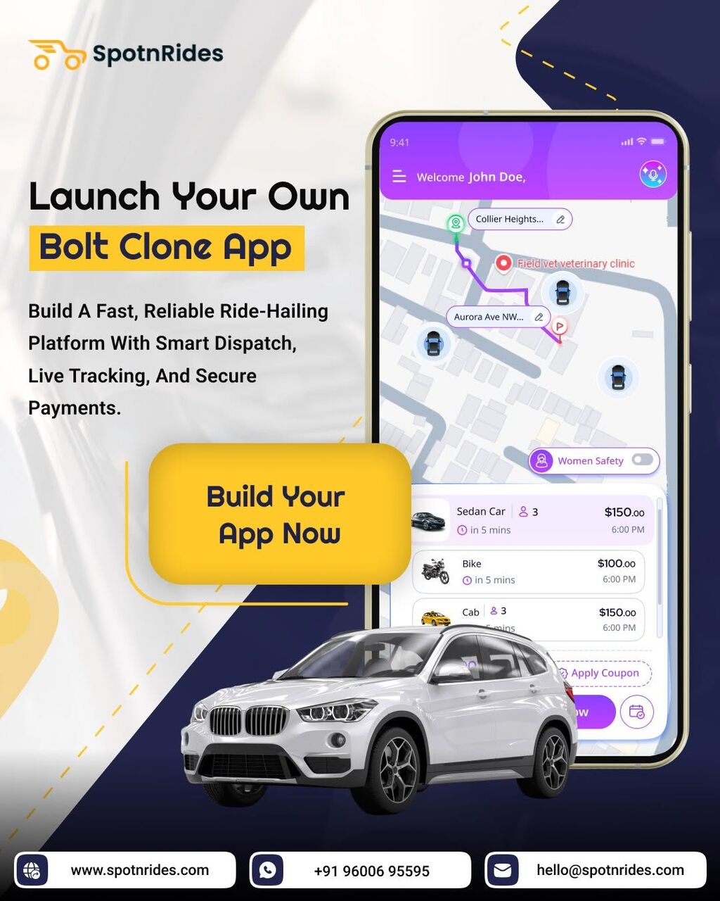 London, Business Partners, Build Your Own Ride-Hailing App With A Bolt Clone