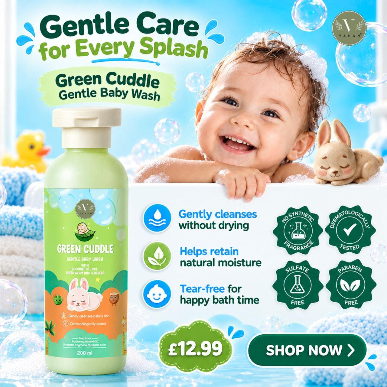 London, Baby & Kid Stuff, GBP 12,  Pure Infant Body Wash | Best Body Wash For Infants & Baby Body Wash
