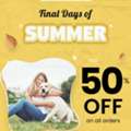 USD 10,  Final Days Of Summer Sale &ndash; 50% OFF Pet Care Essentials