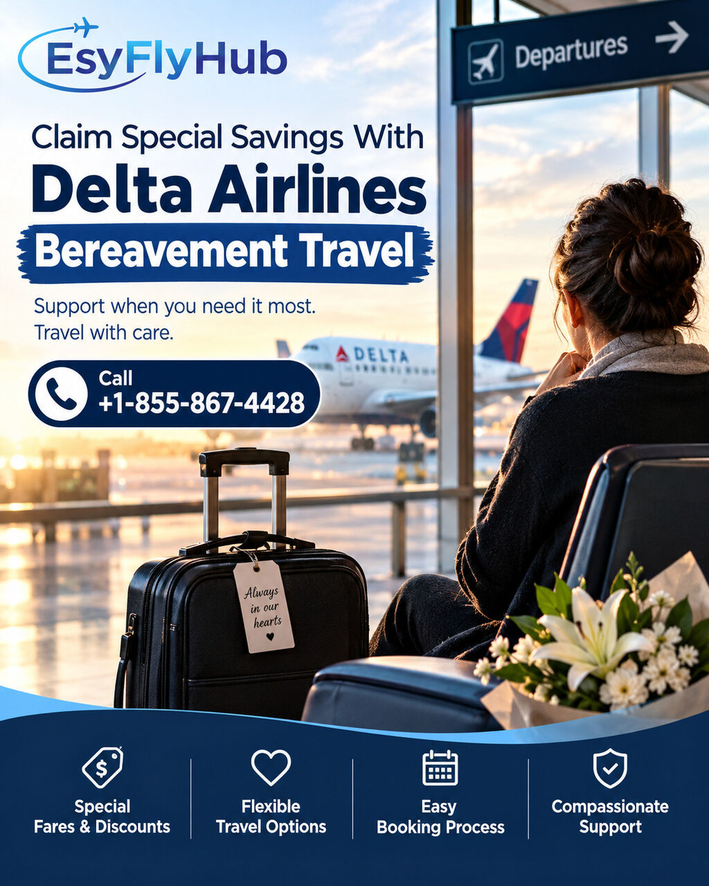 New York, Travel, Claim Special Savings With Delta Airlines Bereavement Travel