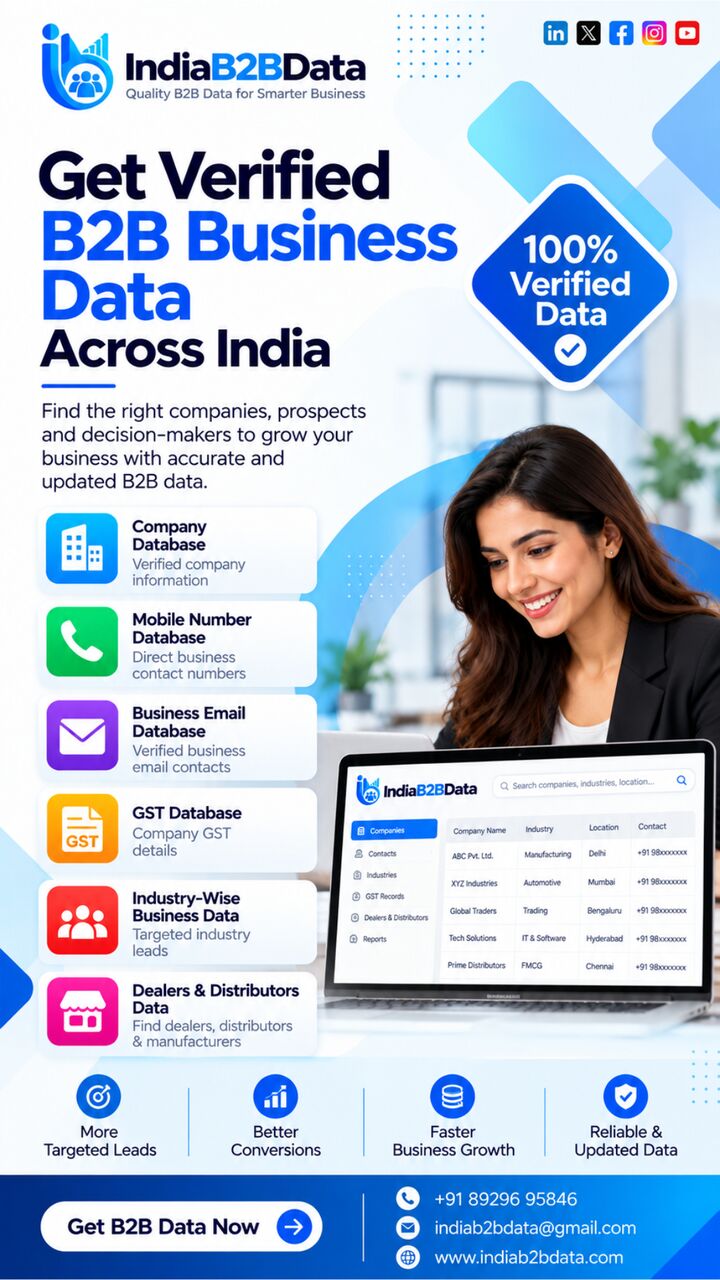 Mumbai, Business, Find The Right Prospects With Verified B2B Data!