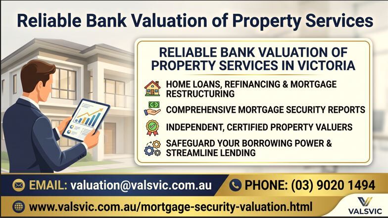 Melbourne, Real Estate, Reliable Bank Valuation Of Property Services In Victoria