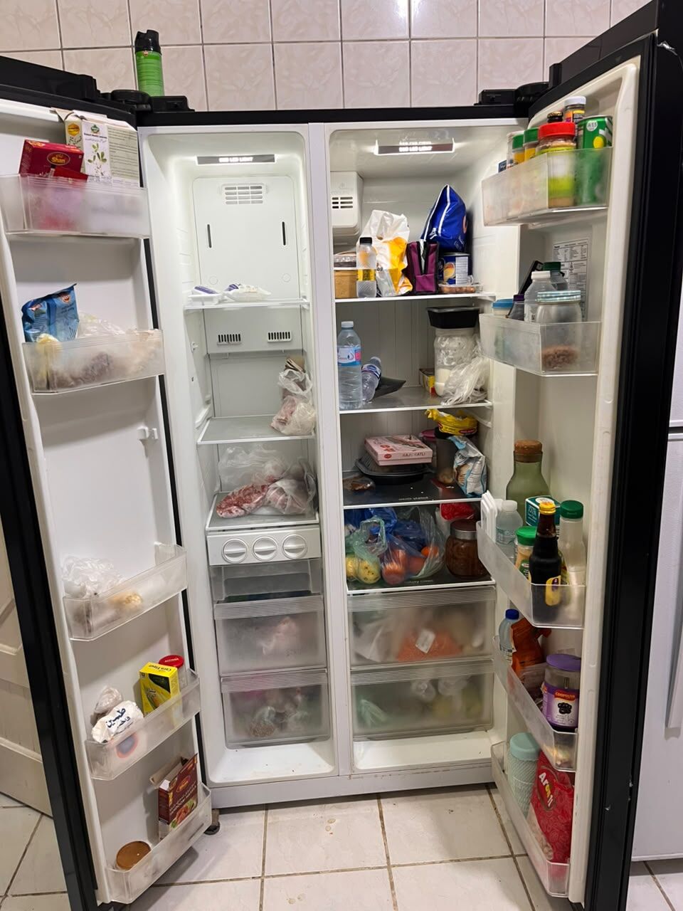 Jeddah, Appliances, SAR 1400,  Panasonic Refrigerator Side By Side Door - Grey Color