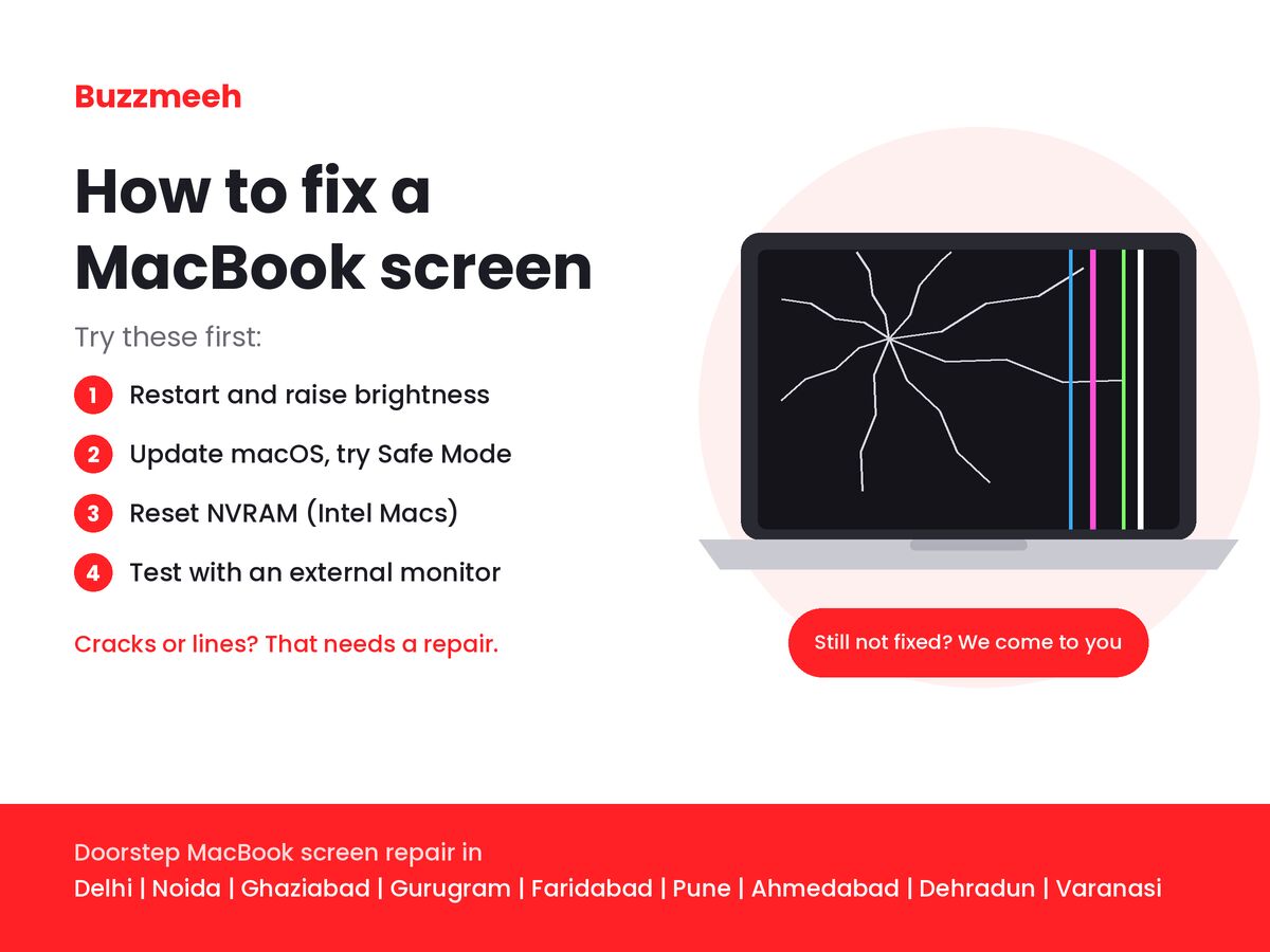 New Delhi, Television, Fix MacBook Screen At Doorstep – Starting ₹6,499 | Buzzmeeh