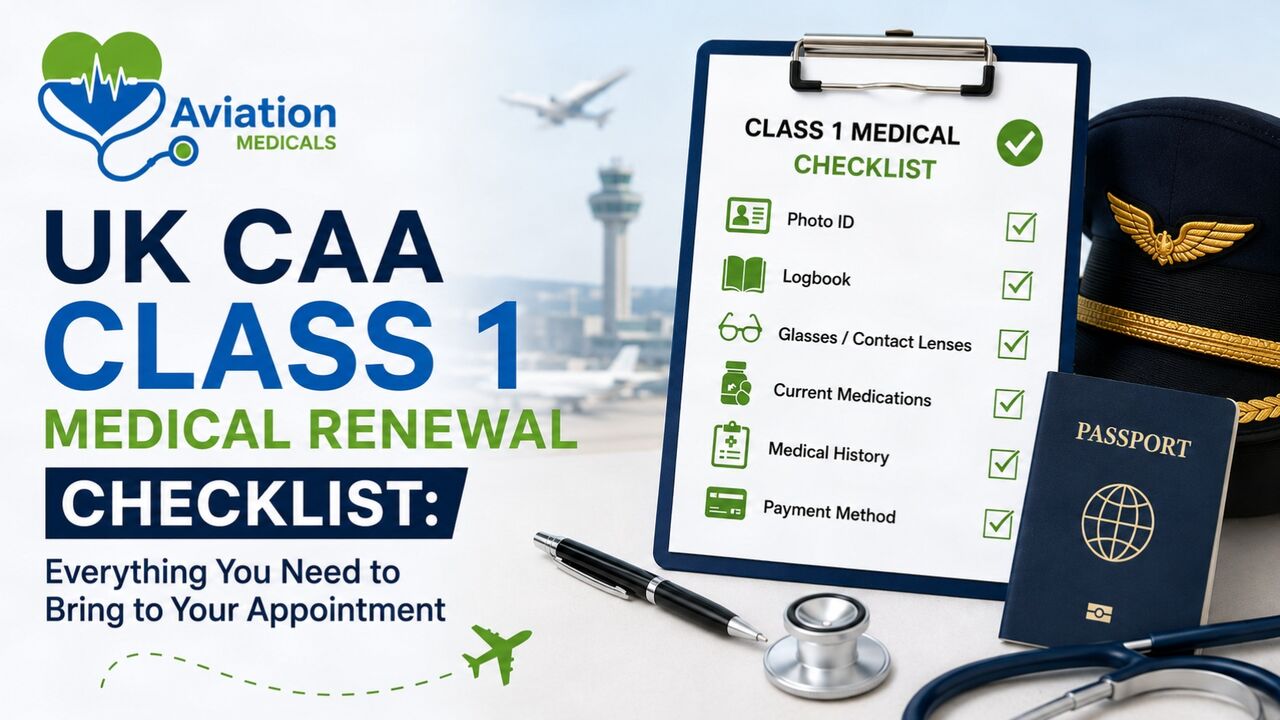 London, Medical, UK CAA Class 1 Medical Renewal Appointments: Qualified AMEs And Free Parking