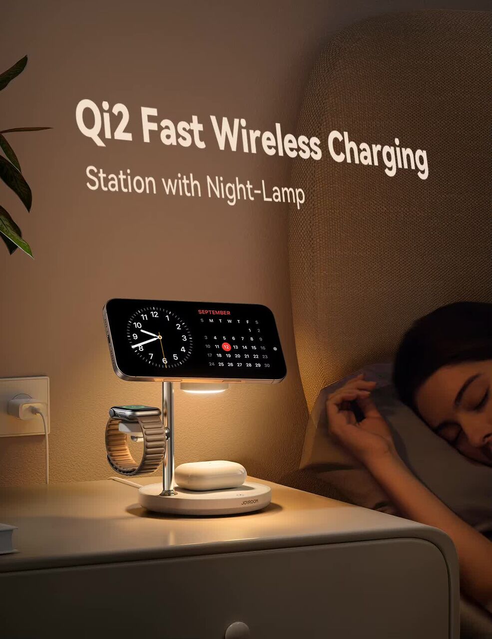 Dammam, Electronics, SAR 224,  JOYROOM Qi2 4-in-1 Wireless Charging Station &ndash; 15W Magnetic Fast Charger For IPhone, AirPo