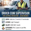 Supervisor CUM Driver