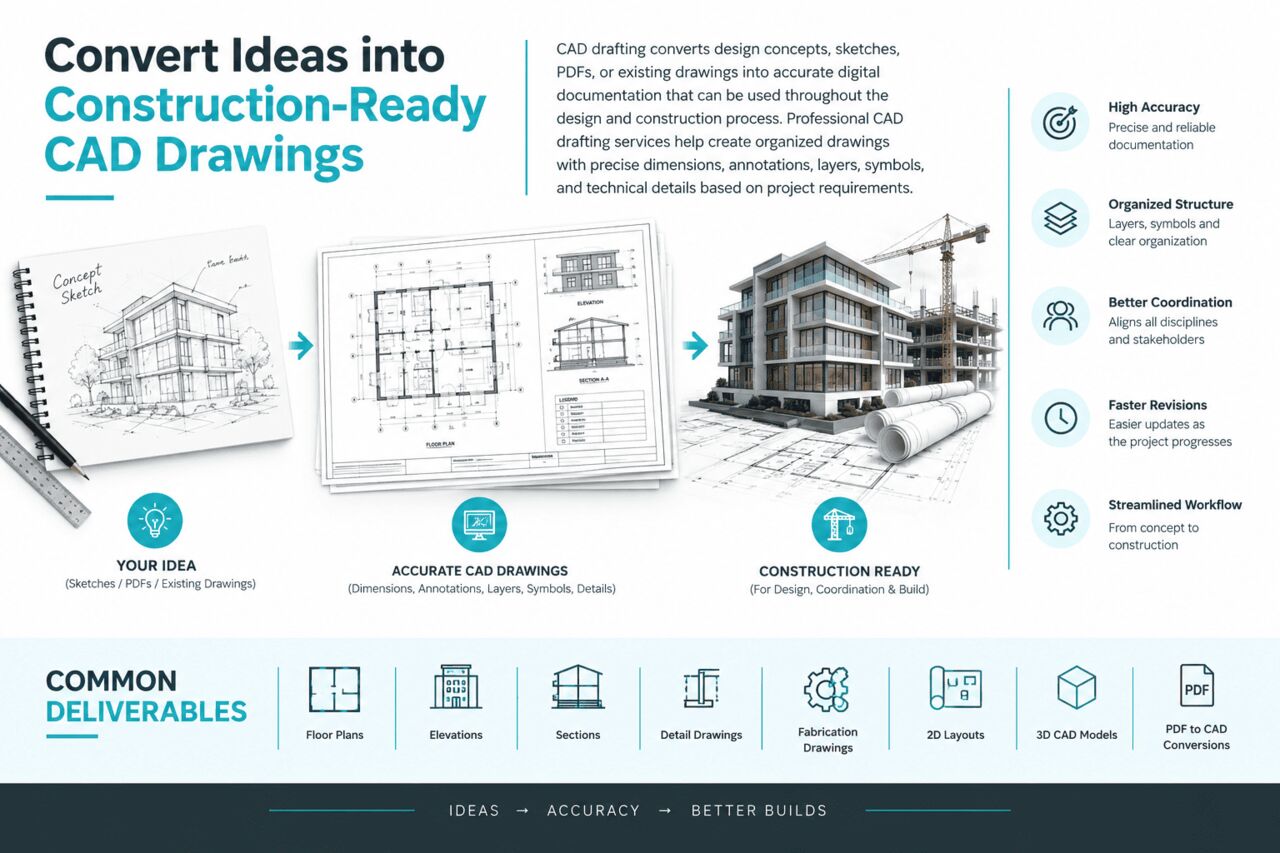 Chicago, Business, Convert Ideas Into Construction-Ready CAD Drawings