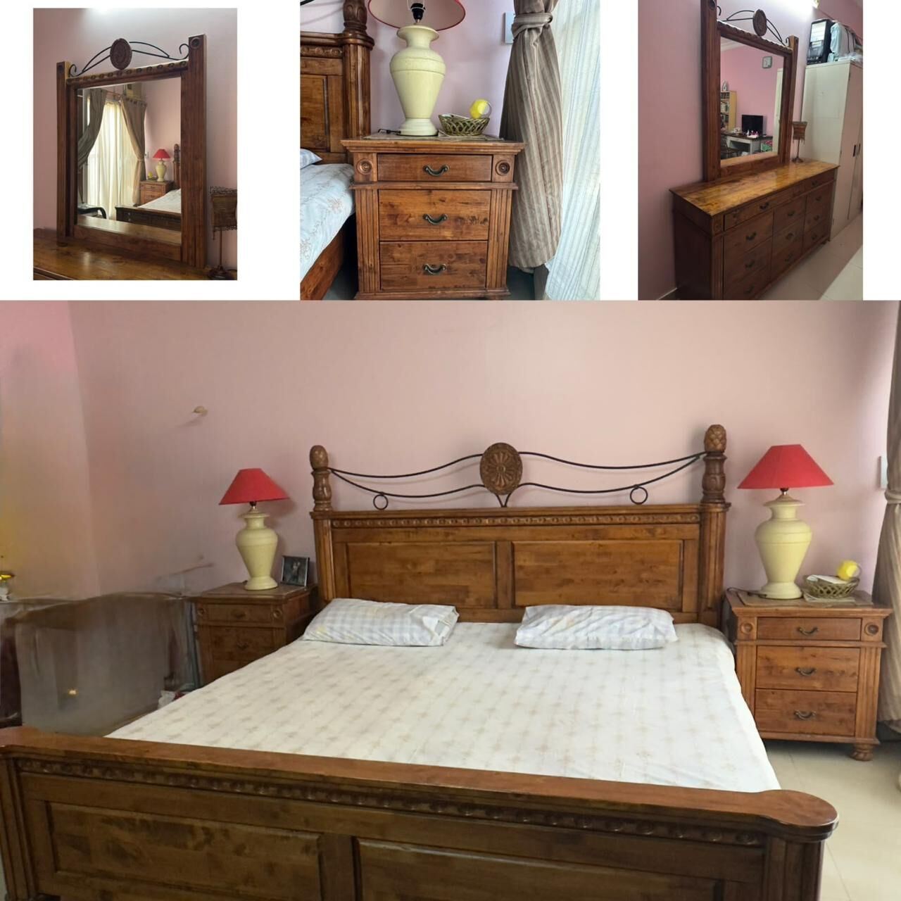Jeddah, Furniture, SAR 2000,  🛏️ KING-SIZE BEDROOM SET FOR SALE – ₹2,000 SAR