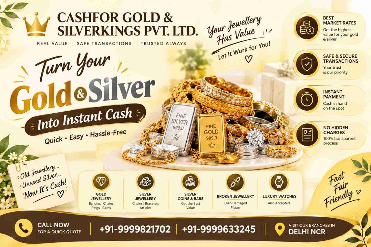 Noida, Items Wanted, How To Get Highest Cash For Gold In Noida Sector 18?