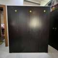 BHD 30,  Spacious 4-Door Dark Brown Wooden Wardrobe / Closet - Good Condition