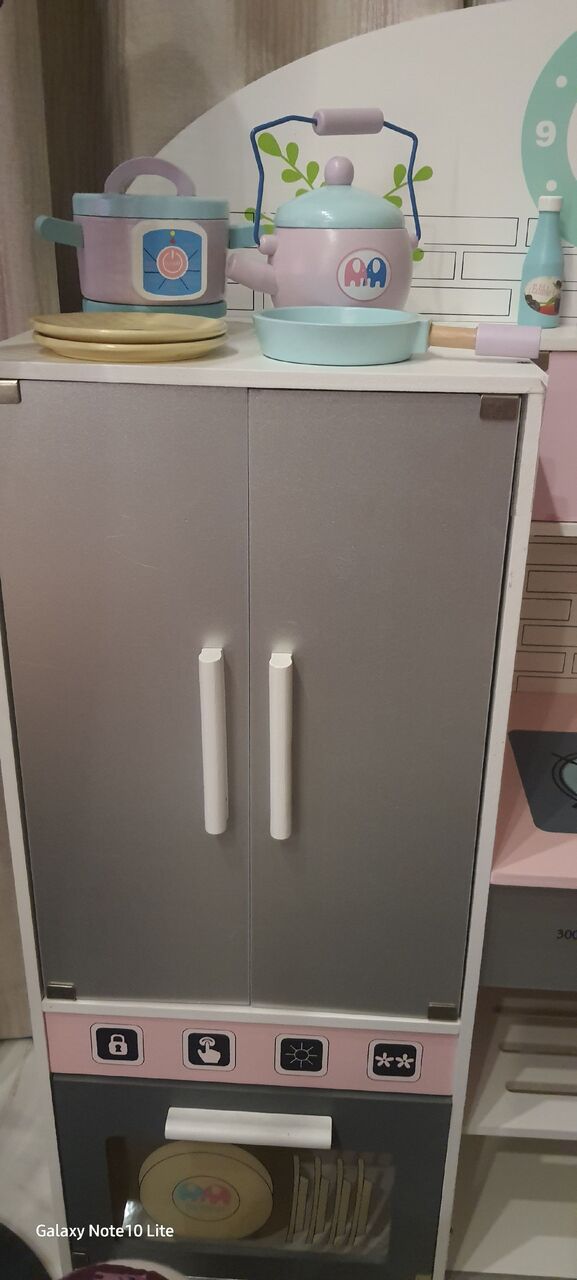 Busaiteen, Toys & Games, BHD 35,  Kids Wooden Kitchen Play Set &ndash; Excellent Condition