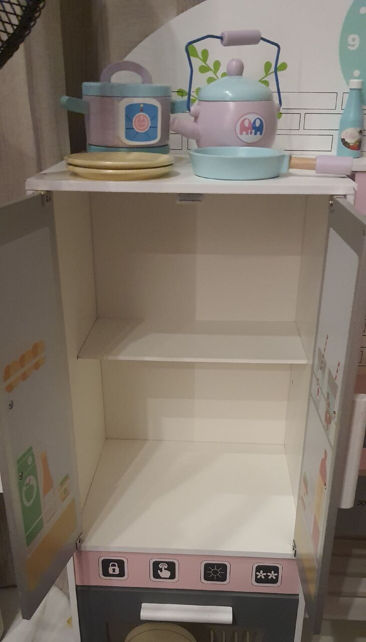 Busaiteen, Toys & Games, BHD 35,  Kids Wooden Kitchen Play Set &ndash; Excellent Condition