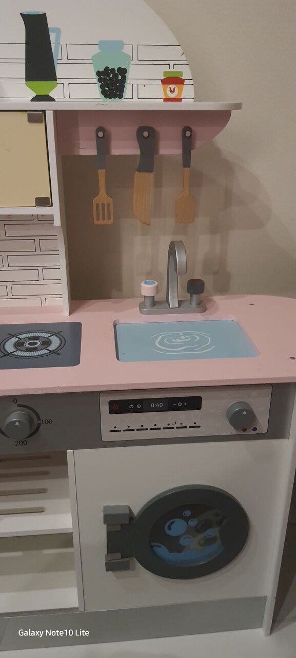 Busaiteen, Toys & Games, BHD 35,  Kids Wooden Kitchen Play Set &ndash; Excellent Condition