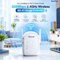 QAR 65,  Secuview 300Mbps 2.4GHz Wireless Wi-Fi Range Extender.