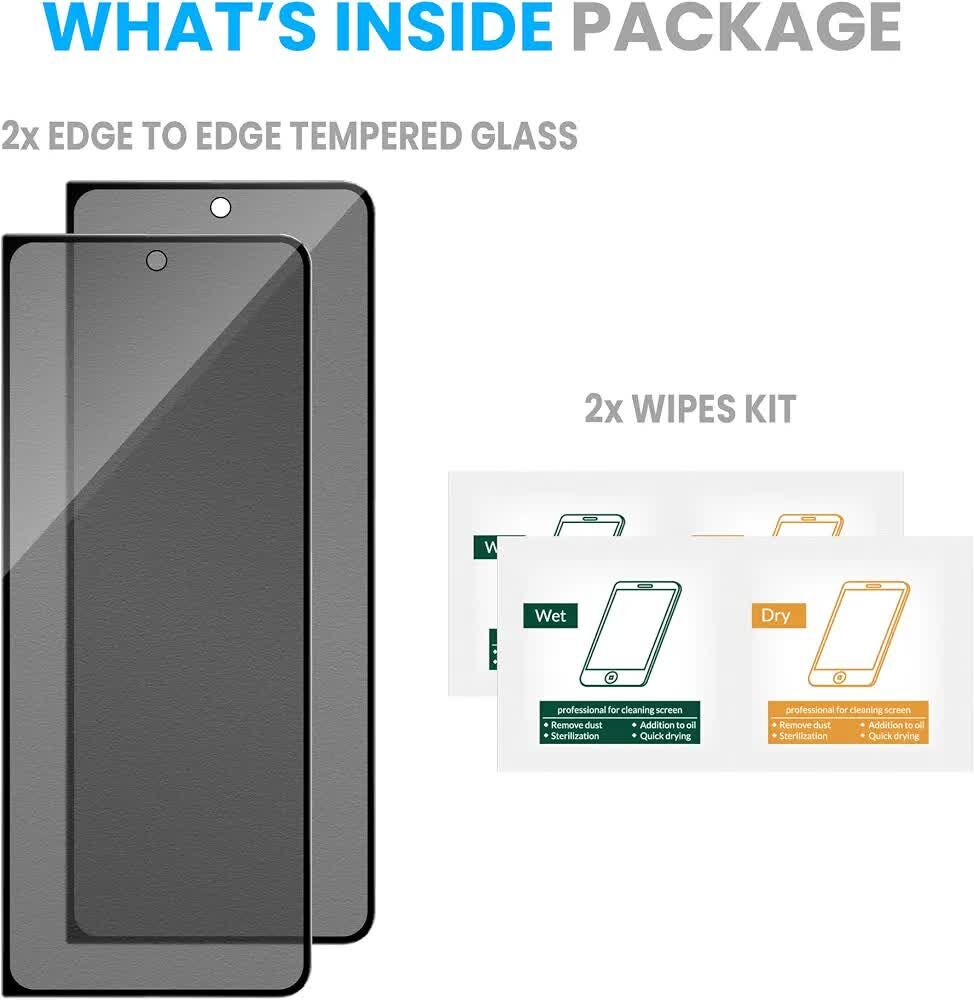 Riyadh, Mobile Phones, SAR 55,  ArmourPro Matte Privacy Tempered Glass For Samsung Galaxy Z Fold 5, Pack Of 2
