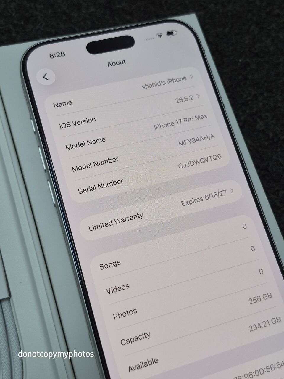 Al Rahmaniyah, Mobile Phones, SAR 4650,  IPhone 17 Pro Max 256gb Silver