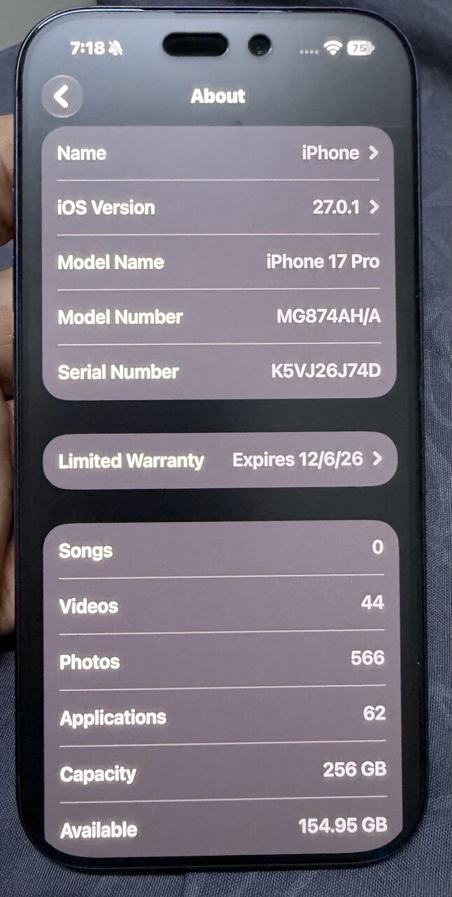 Jizan, Mobile Phones, SAR 3800,  IPhone 17Pro 256GB