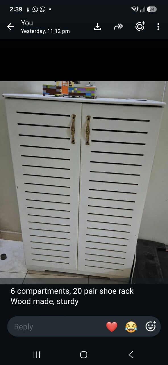 Riyadh, Household Items, SAR 123,  Bedset Almirah Shoe Rack