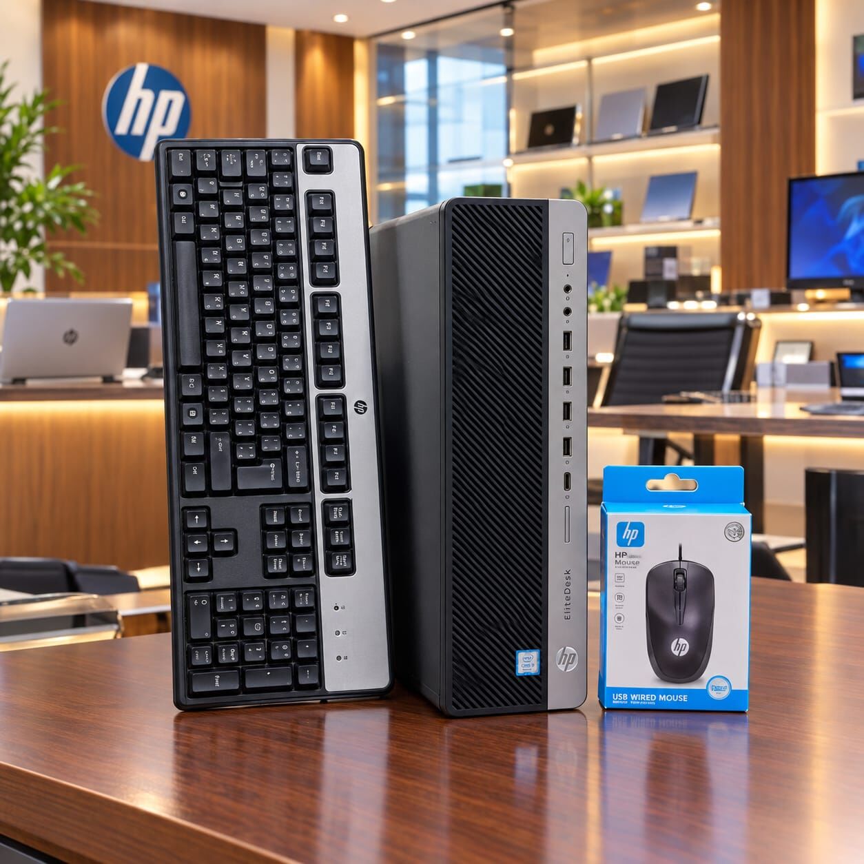 Manama, Computers, BHD 118,  HP Core I7 9th Gen PC 16GB RAM 128GB M.2 SSD+500GB HDD (35x Time Fast) FREE Keyboard,Mouse