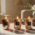 USD 66,  Candle Gift Sets | Gift-Ready Rose Gold Votive Trios