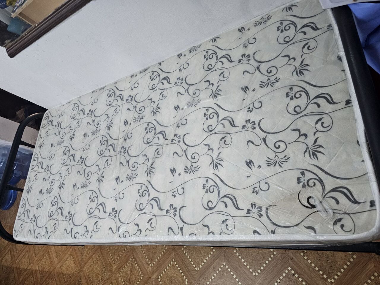 Dammam, Household Items, SAR 200,  Single Matress Paired  With A Metal Foldable Bed Frame