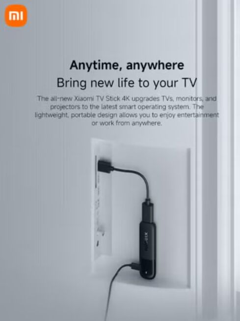 Al Malaz, Electronics, SAR 190,  Xiaomi TV Stick 4K 2nd Gen MDZ-33-AA Black