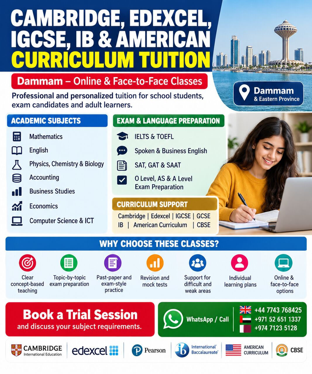 Dammam, Lessons Wanted, Cambridge, Edexcel, IGCSE, IB & American Curriculum Tuition &ndash; Dammam