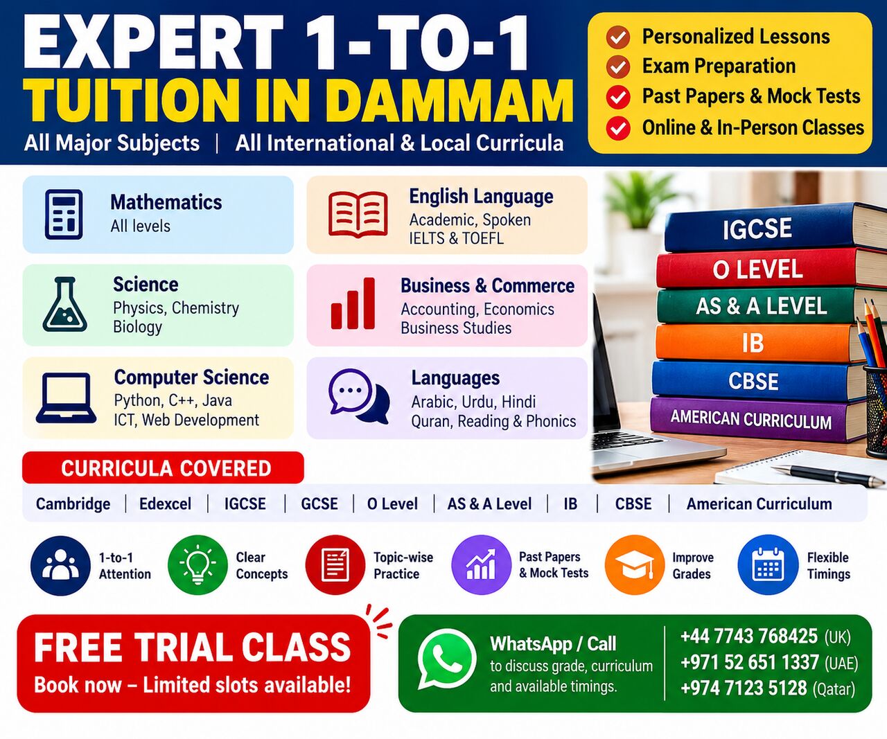 Dammam, Lessons Wanted, Expert 1-to-1 Tuition In Dammam &ndash; IGCSE, O/A Levels, IB & All Major Subjects