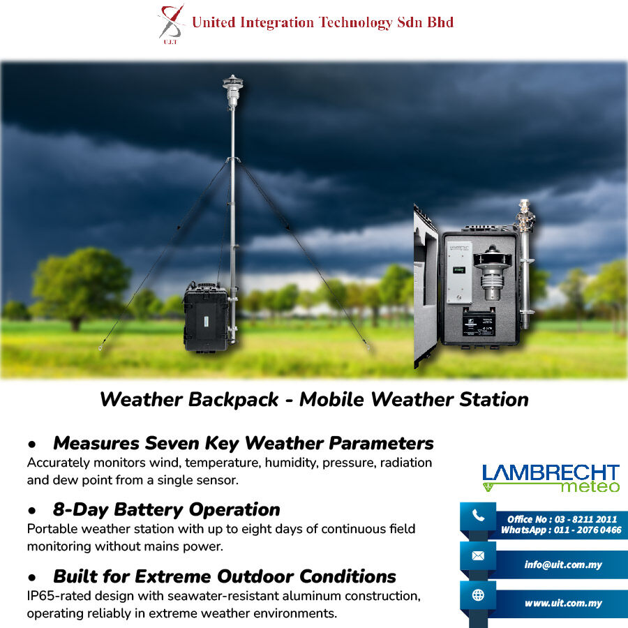 Kuala Lumpur, Electronics, Weather Backpack Portable Weather Station