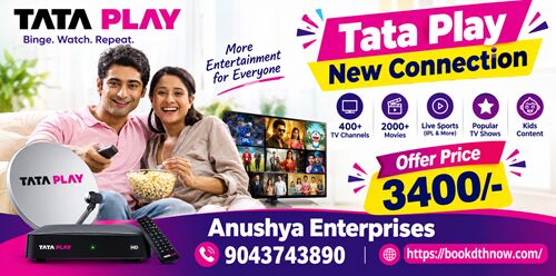 Mumbai, Electronics, INR 3600,  Tata Sky New Connection In Thiruvanthipuram,Cuddalore &ndash; Best DTH Connection & Offers | 904