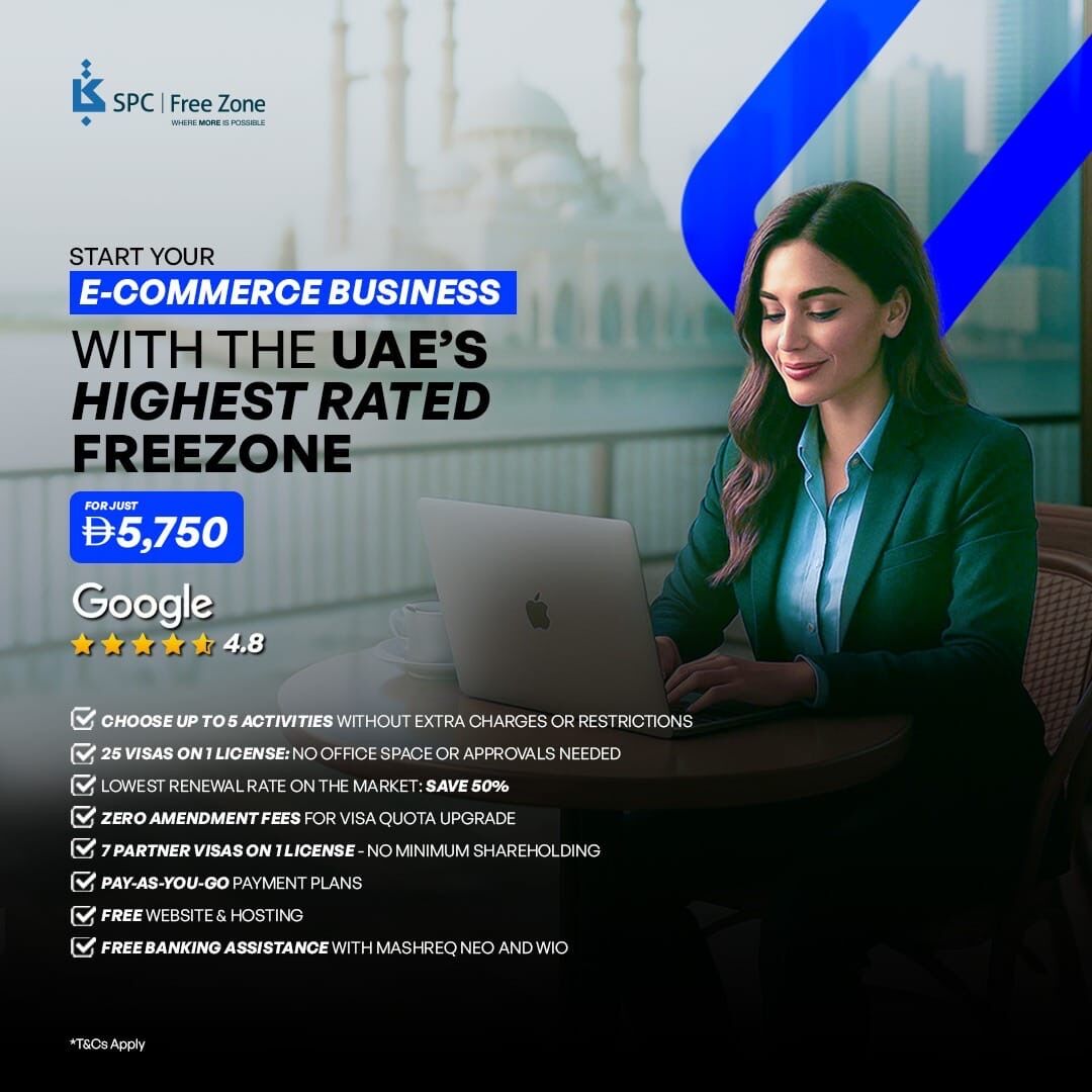 Dubai, Business, UAE SPC Free Zone Business License &ndash; Starting From AED 5,750