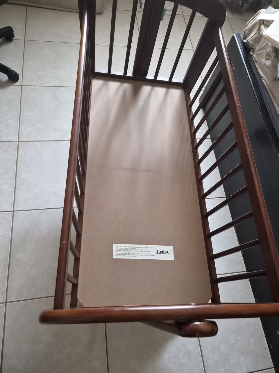 Ghirnatah, Furniture, SAR 165,  Juniors Wooden Baby Cradle With Lockable Rocking Feature