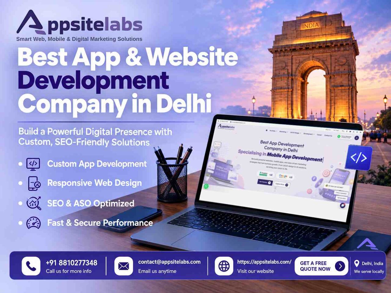 New Delhi, Web Design & Development, Website Development Company Delhi | Custom Web Solutions