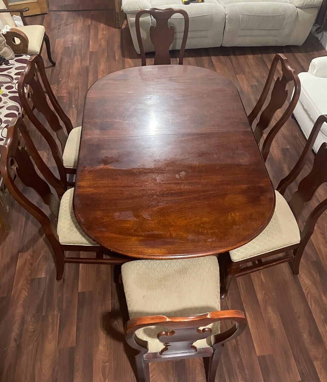 Al Shemaysi, Furniture, SAR 750,  Solid Wood Dining Table And 6 Dining Chair Set For Sale - Shemasy