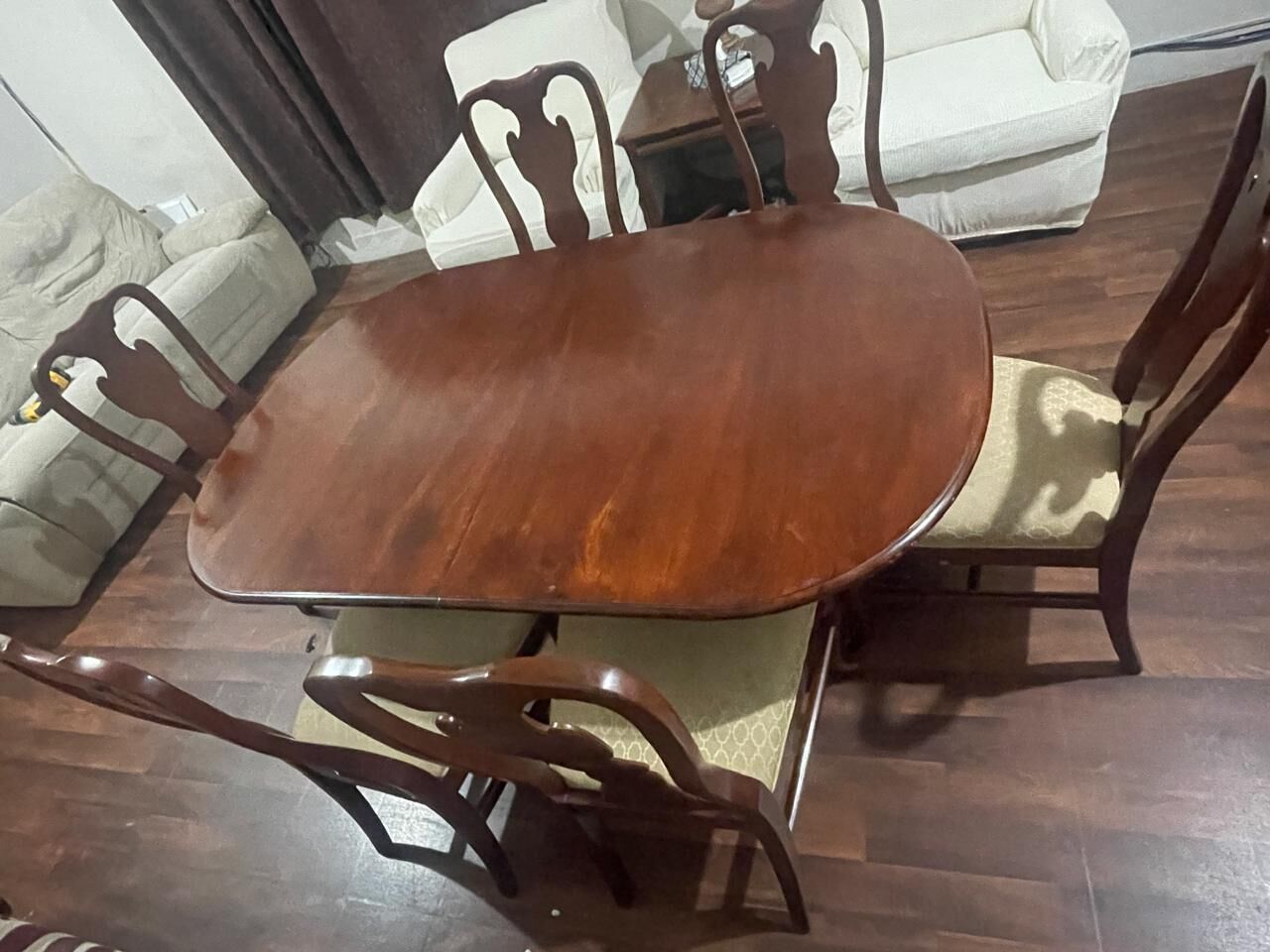 Al Shemaysi, Furniture, SAR 750,  Solid Wood Dining Table And 6 Dining Chair Set For Sale - Shemasy