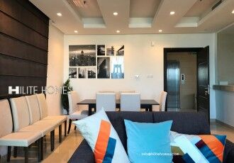 Fintas, Apartments, Flats, Houses & Villas, KWD 600/month,  Furnished,  2 BR,  Sea View Full Floor Apartment Furnished 2 Bedroom