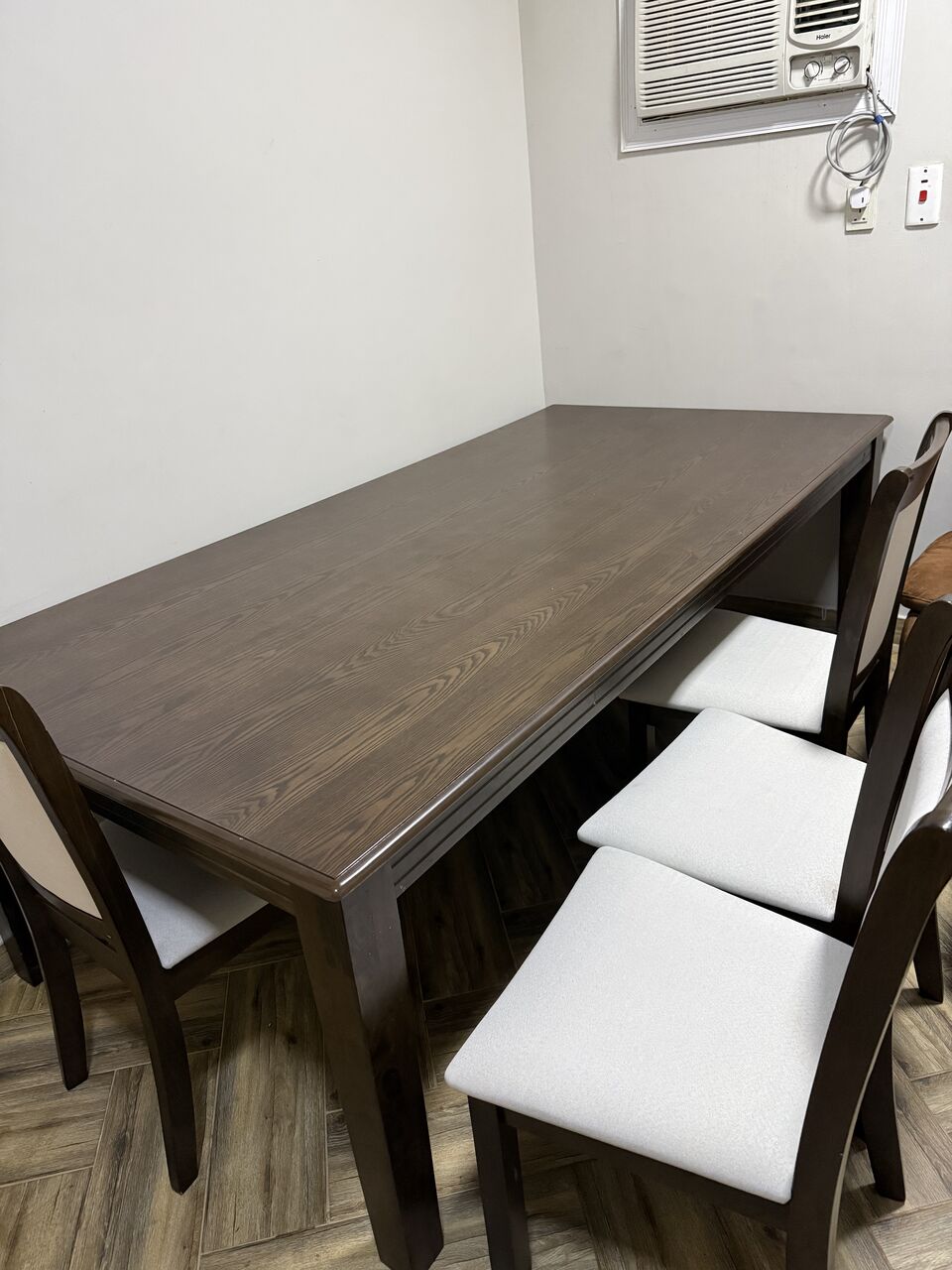 Jubail, Household Items, SAR 2500,  Semi New Dining Table With 10 Chairs From Home Box