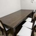 SAR 2500,  Semi New Dining Table With 10 Chairs From Home Box