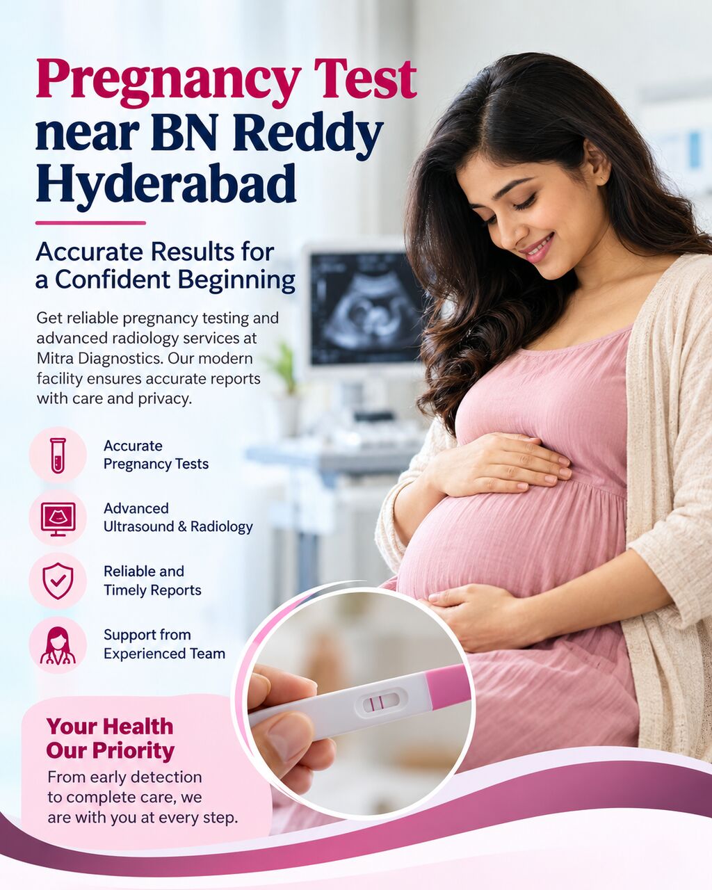 Hyderabad, Health, Pregnancy Test Near BN Reddy Hyderabad &ndash; Reliable Diagnostic Services