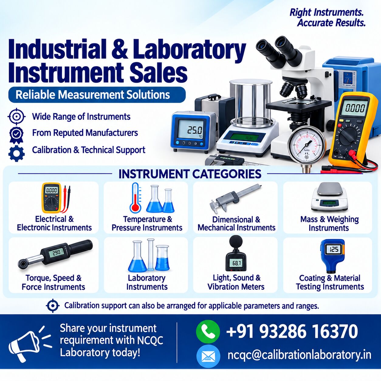 Ahmedabad, Business, Industrial & Laboratory Instrument Sales - Reliable Measurement Solutions