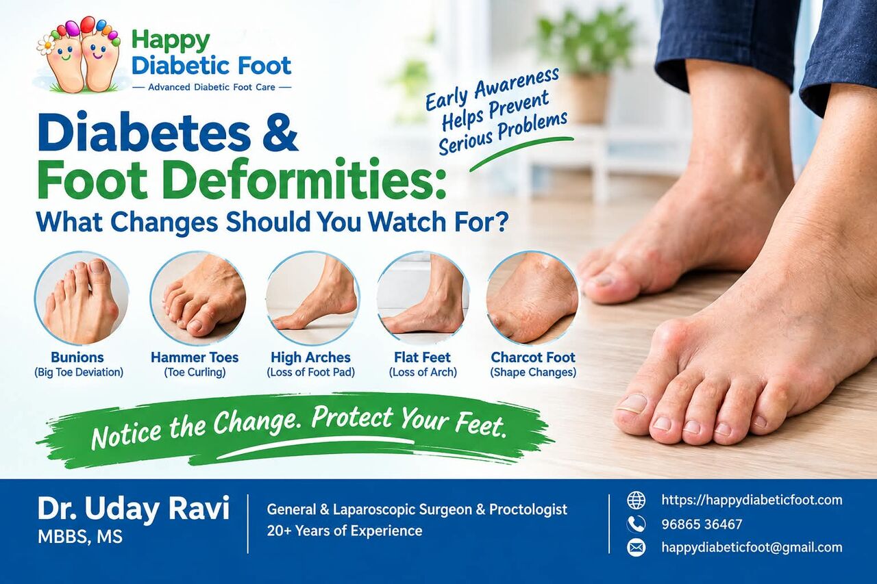 Bangalore, Health, Diabetes & Foot Deformities: What Changes Should You Watch For? - Dr Uday Ravi