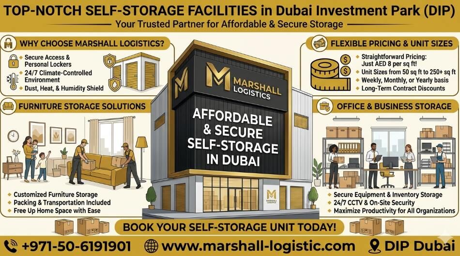 Dubai, Cargo, Storage Units Dubai With Marshall Logistics