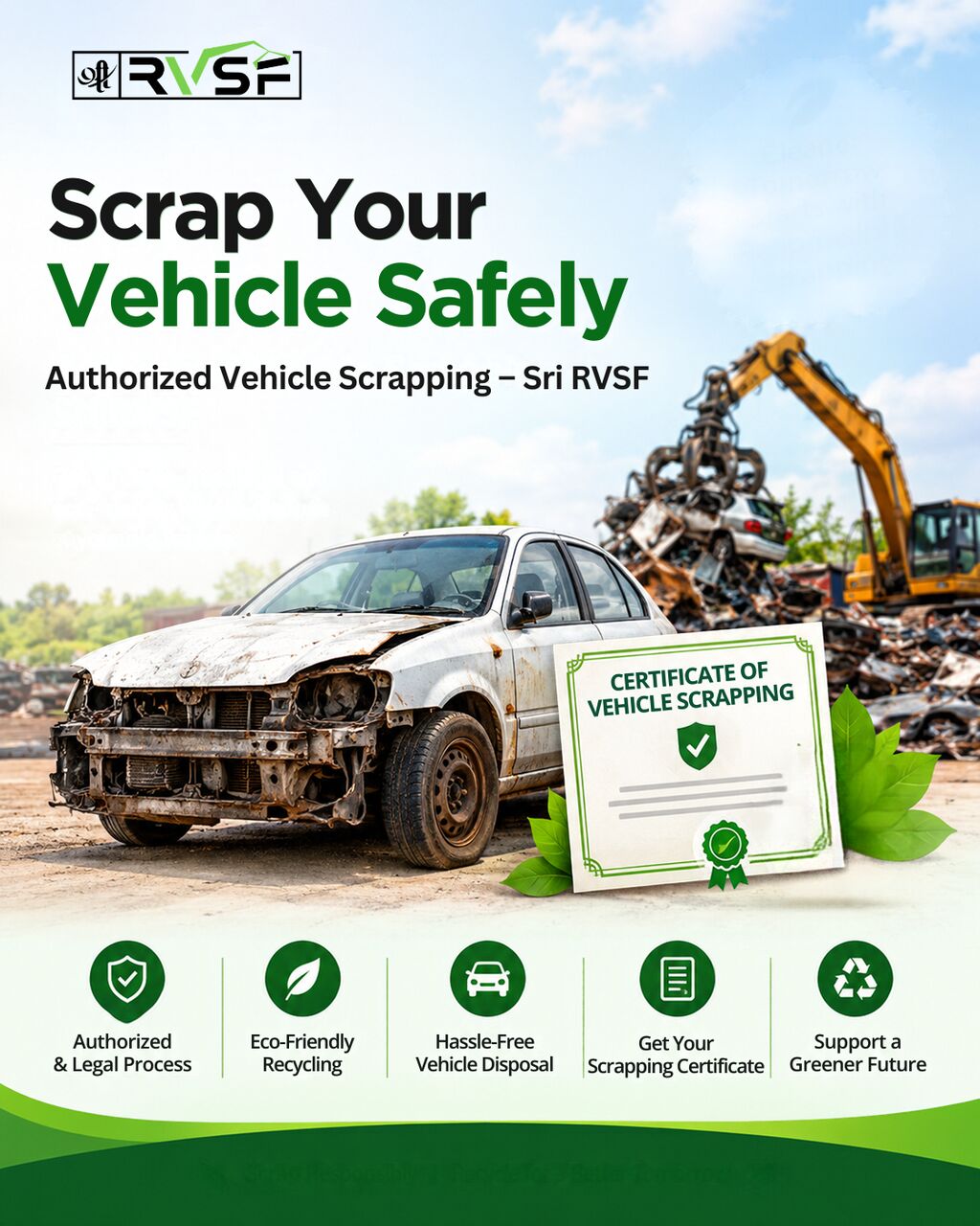 Mumbai, Construction, Scrap Your Vehicle Safely | Authorized Vehicle Scrapping &ndash; Sri RVSF