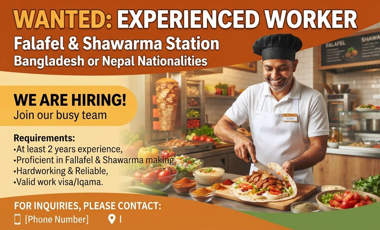 Dammam, Jobs, Looking For Worker