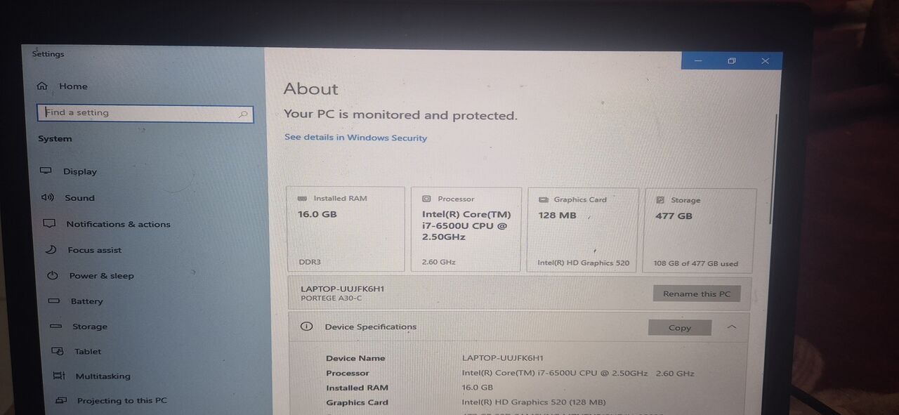 Khobar, Computers, SAR 600,  Toshiba I7 Laptop Exellent Condition For Sale