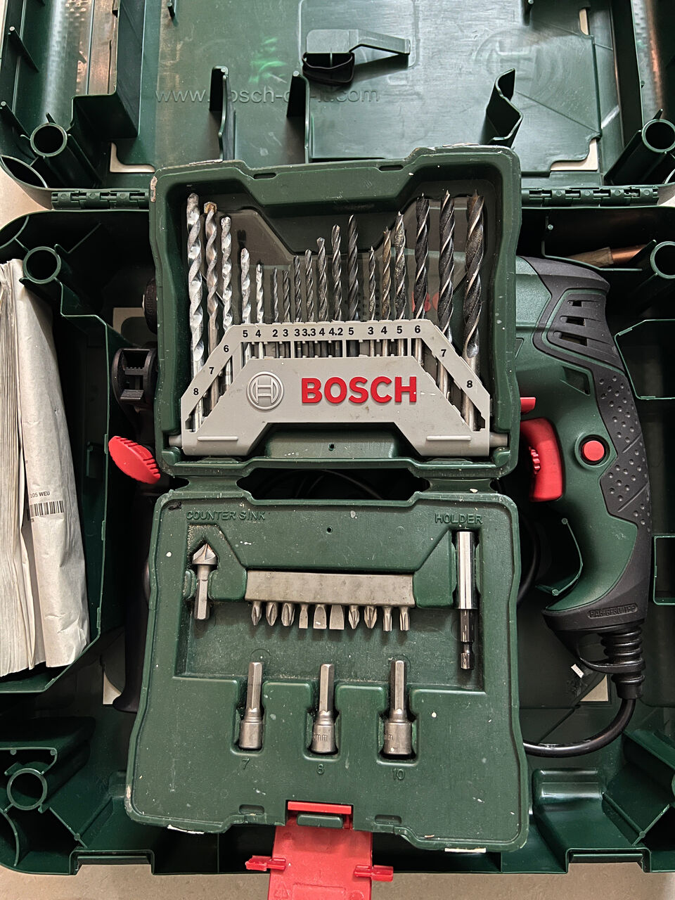 Tuwaiq, Electrical & Plumbing, SAR 200,  BOSCH Drill With Bits And Screw Drivers