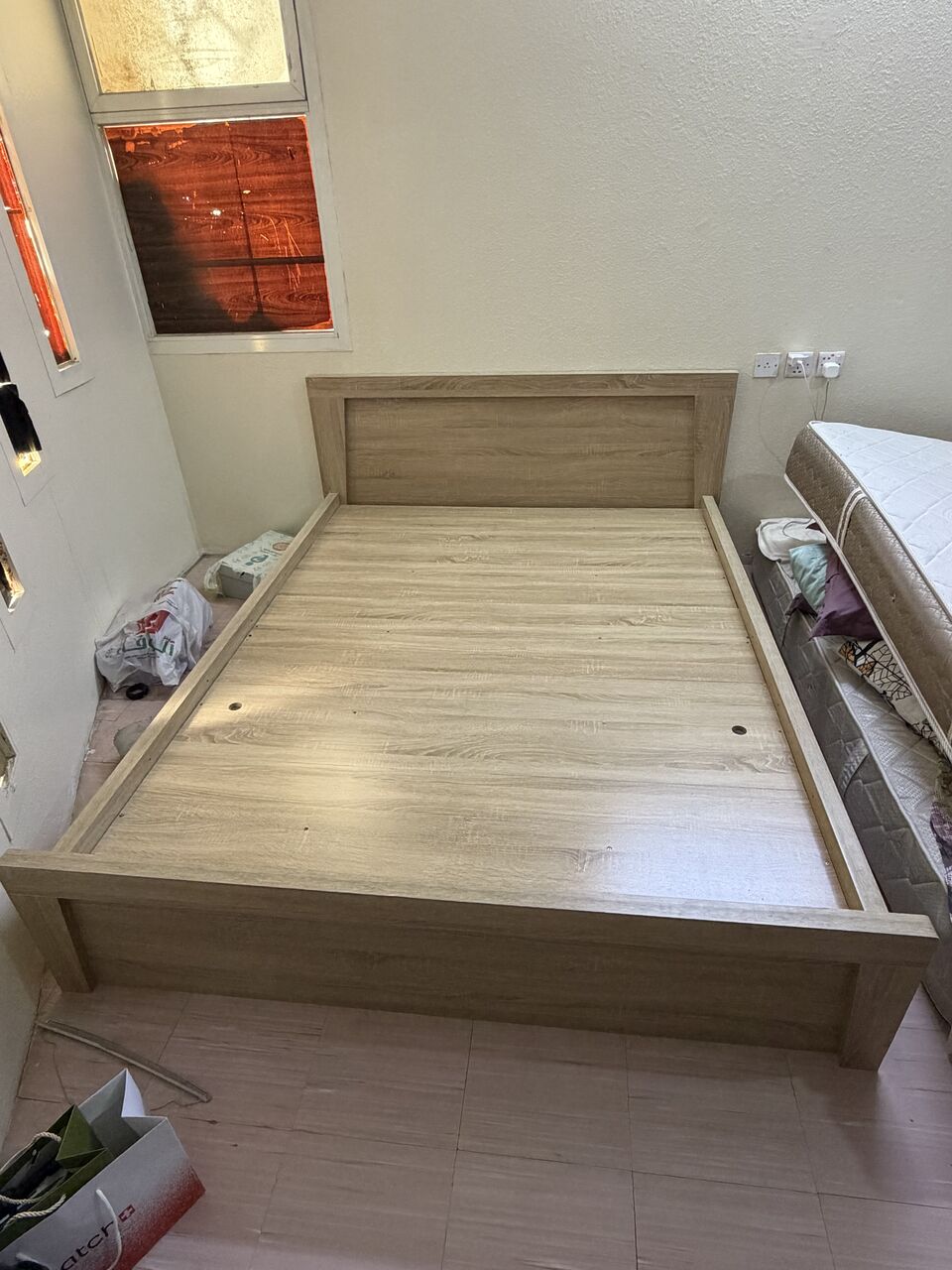 Riyadh, Furniture, SAR 700,  Queen Size Bed & Mattress For Sale