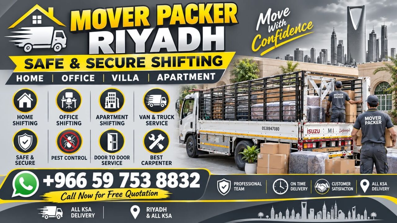 Al Malaz, Labor/Moving, Pakistani Movers & Packers In Riyadh - 0597538832 Safe Home Office &villa Shifting Al Ksa